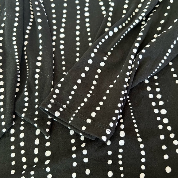 NWOT Adrienne Vittadini Black/White Knit Front Tie - Picture 7 of 9